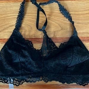 Black lace bralette